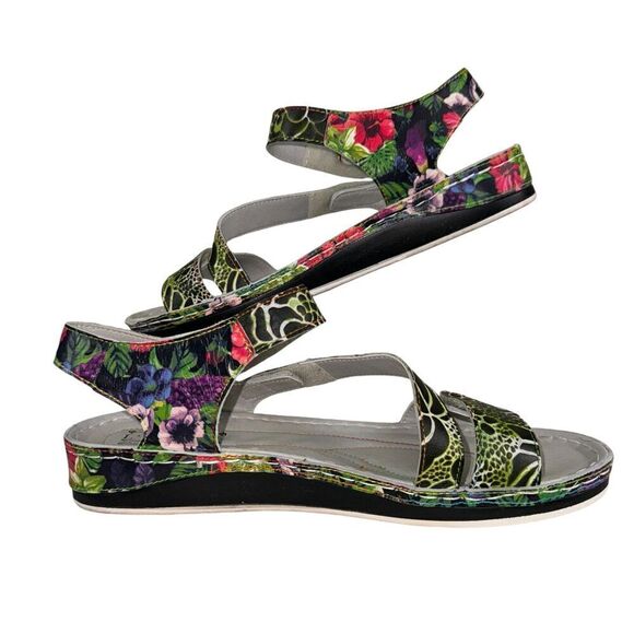 LArtiste Spring Step Carena Strapy Floral Wedge Sandals Women's Size 42 US 10 - Picture 4 of 6